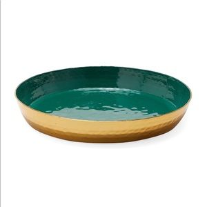 ModRn Glam Green and Gold Decorative Tray